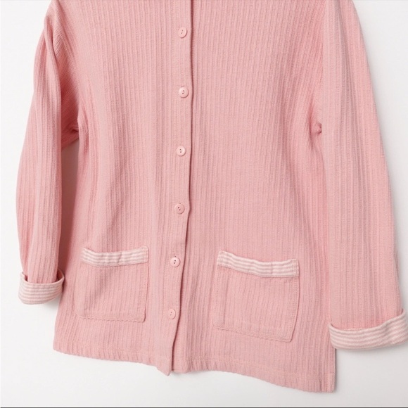 Vintage Bechamel Pink Cardigan Sweater & Reversible Long Sleeve Top Sz 2X - Picture 3 of 10